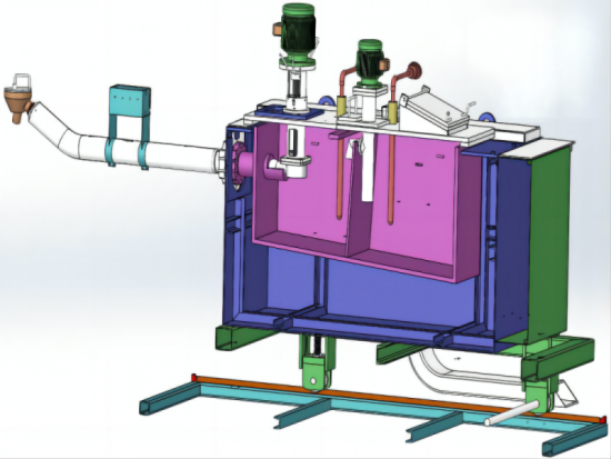 鎂合金自動定量熔爐及預(yù)熱加料機